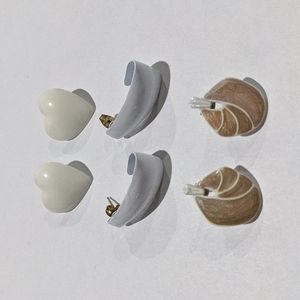 Vintage White Metal Earrings